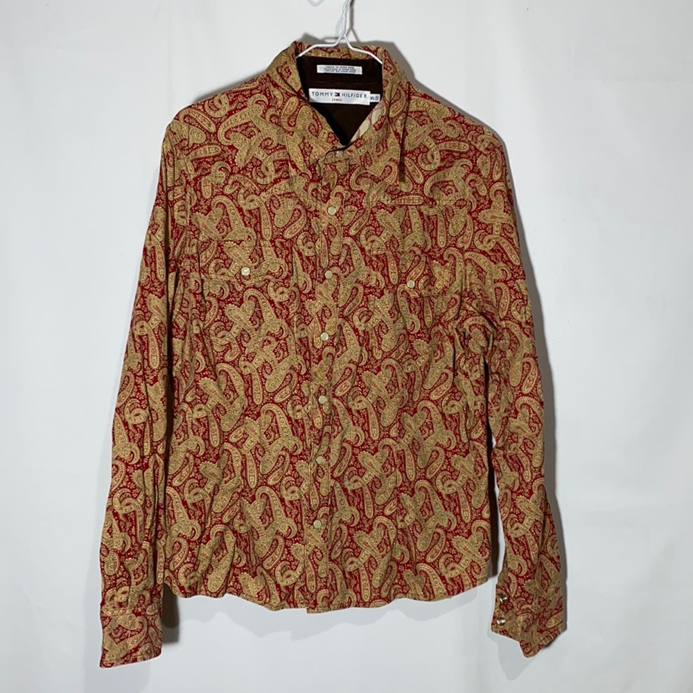 Tommy Hilfiger Vintage Shirt Tan Size XL